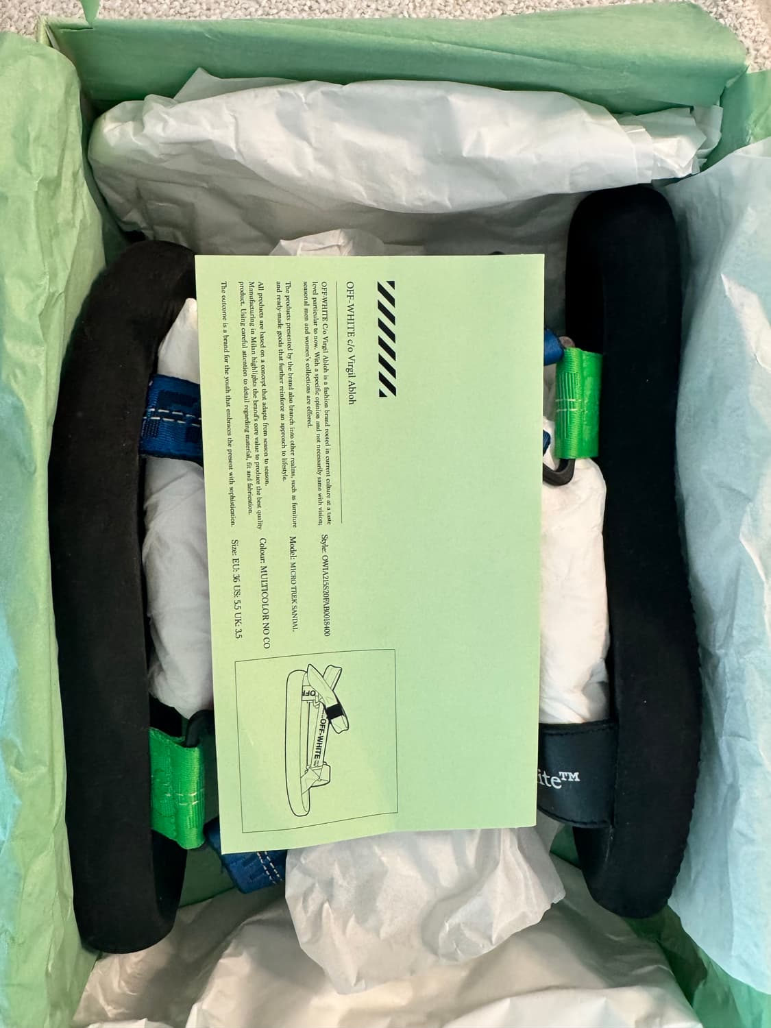 Off white Trek Strappy Sandals 오프화이트샌들 상품이미지2