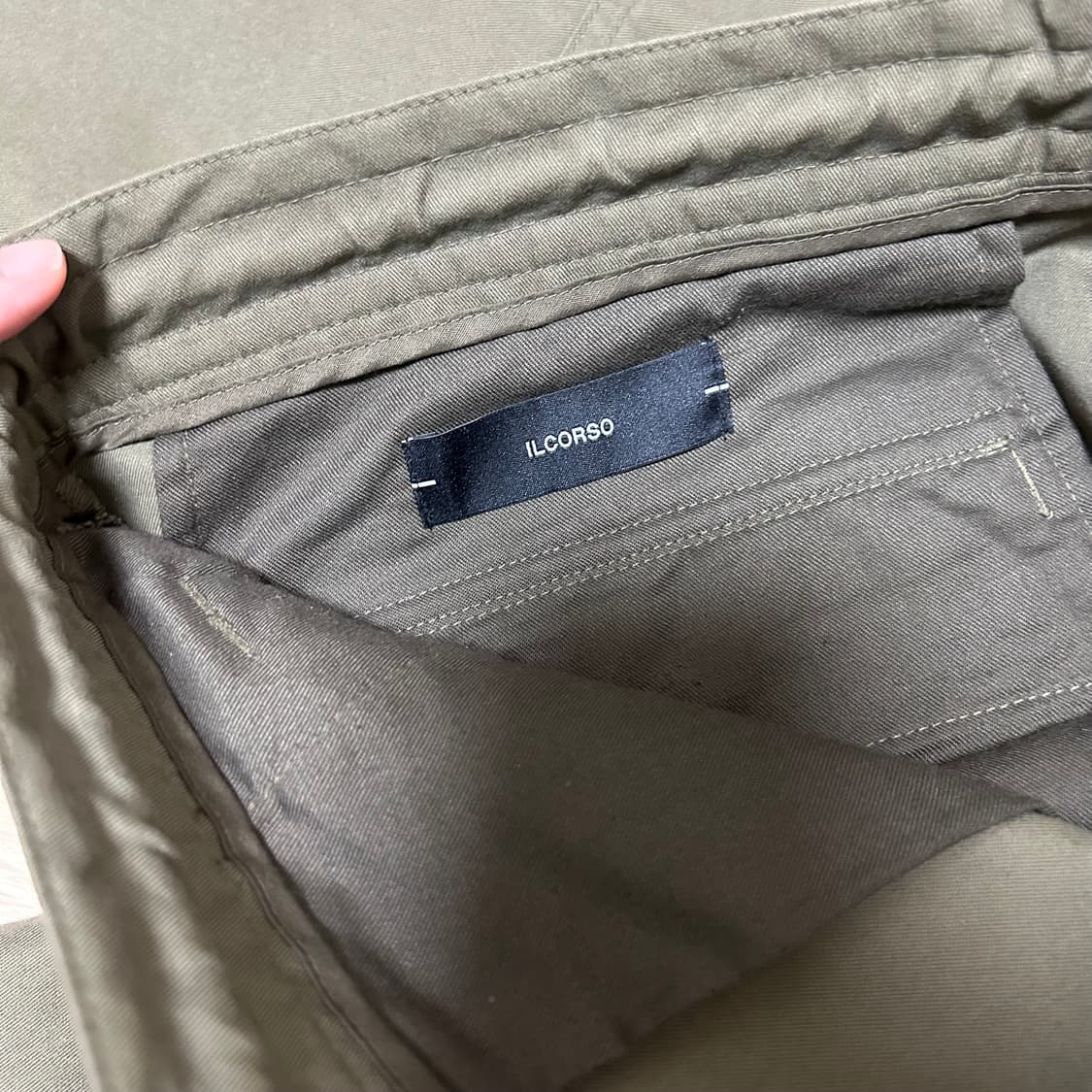 일꼬르소 파라슈트 팬츠 카키브라운 상품이미지5