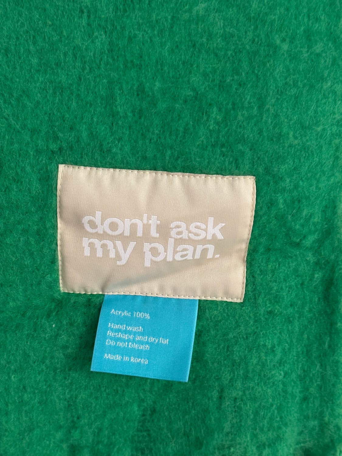 DAMP 초록색 머플러 상품이미지2