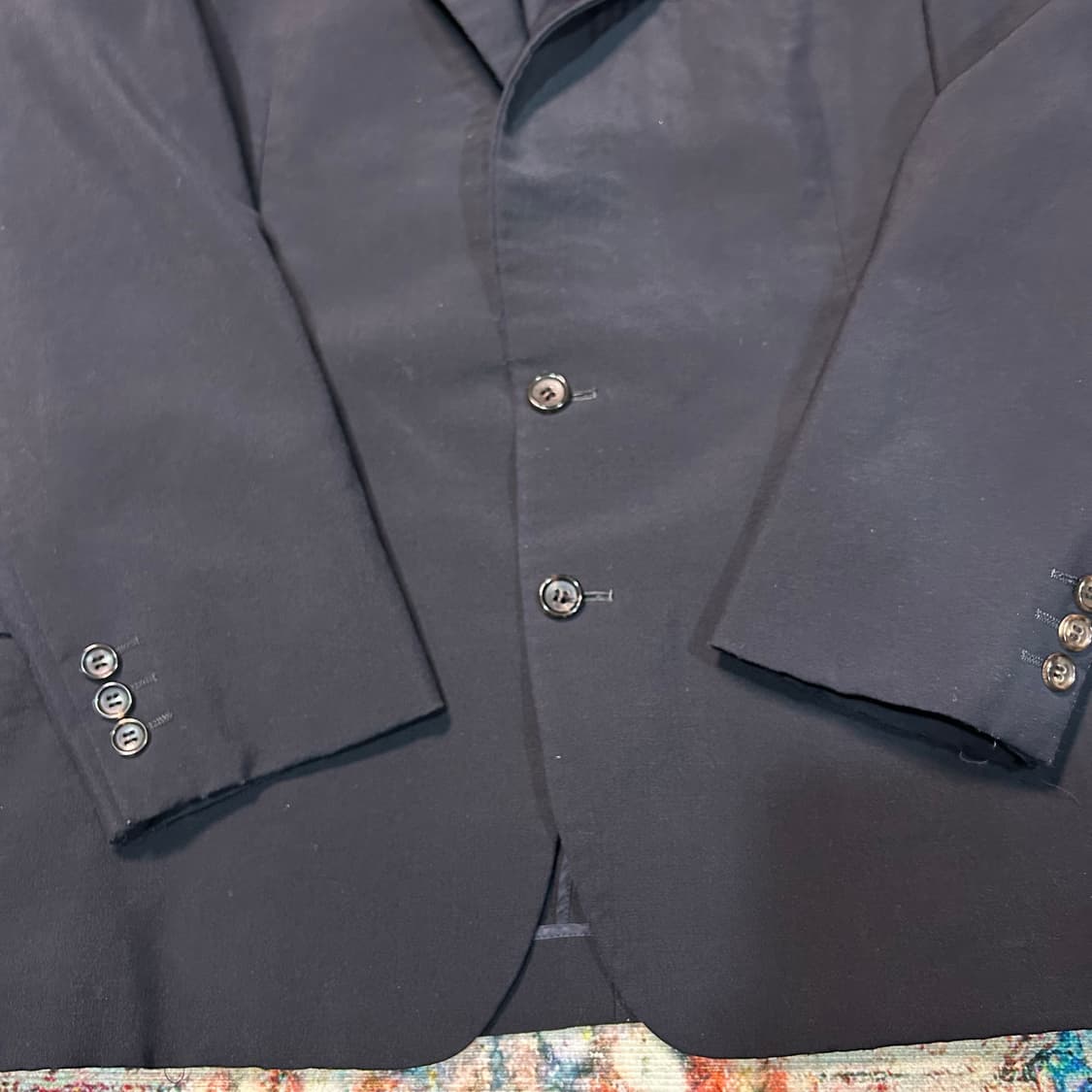 [L] 1998년 생산 꼼데가르송 옴므 듀스 울 모헤어 혼방 블레이저 상품이미지3