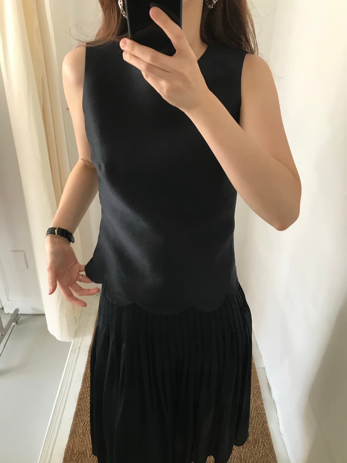 black silk blouse 상품이미지3