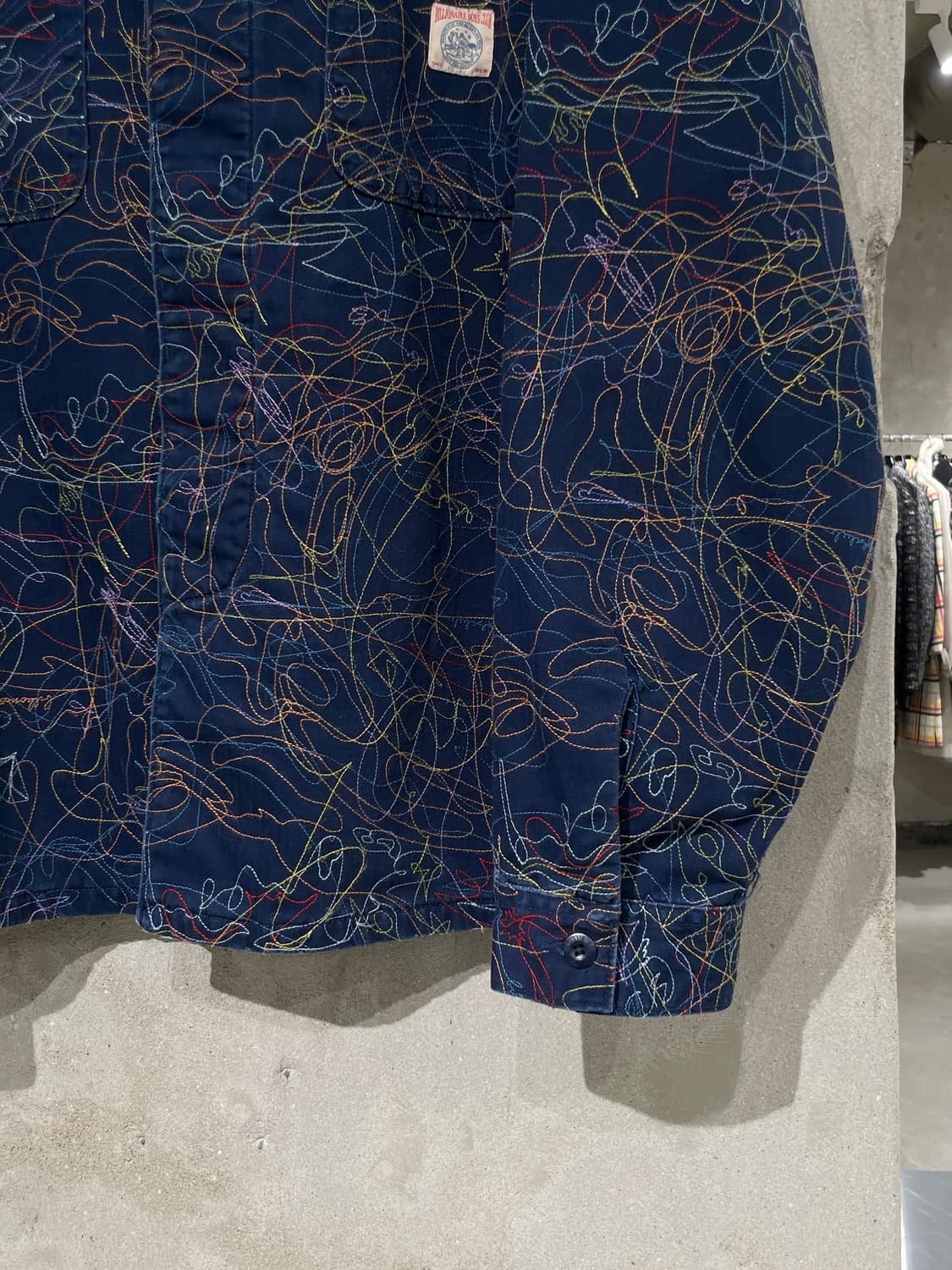 빌리어네어 보이즈 클럽 네이비 갤럭시 히든 버튼 자켓 상품이미지5