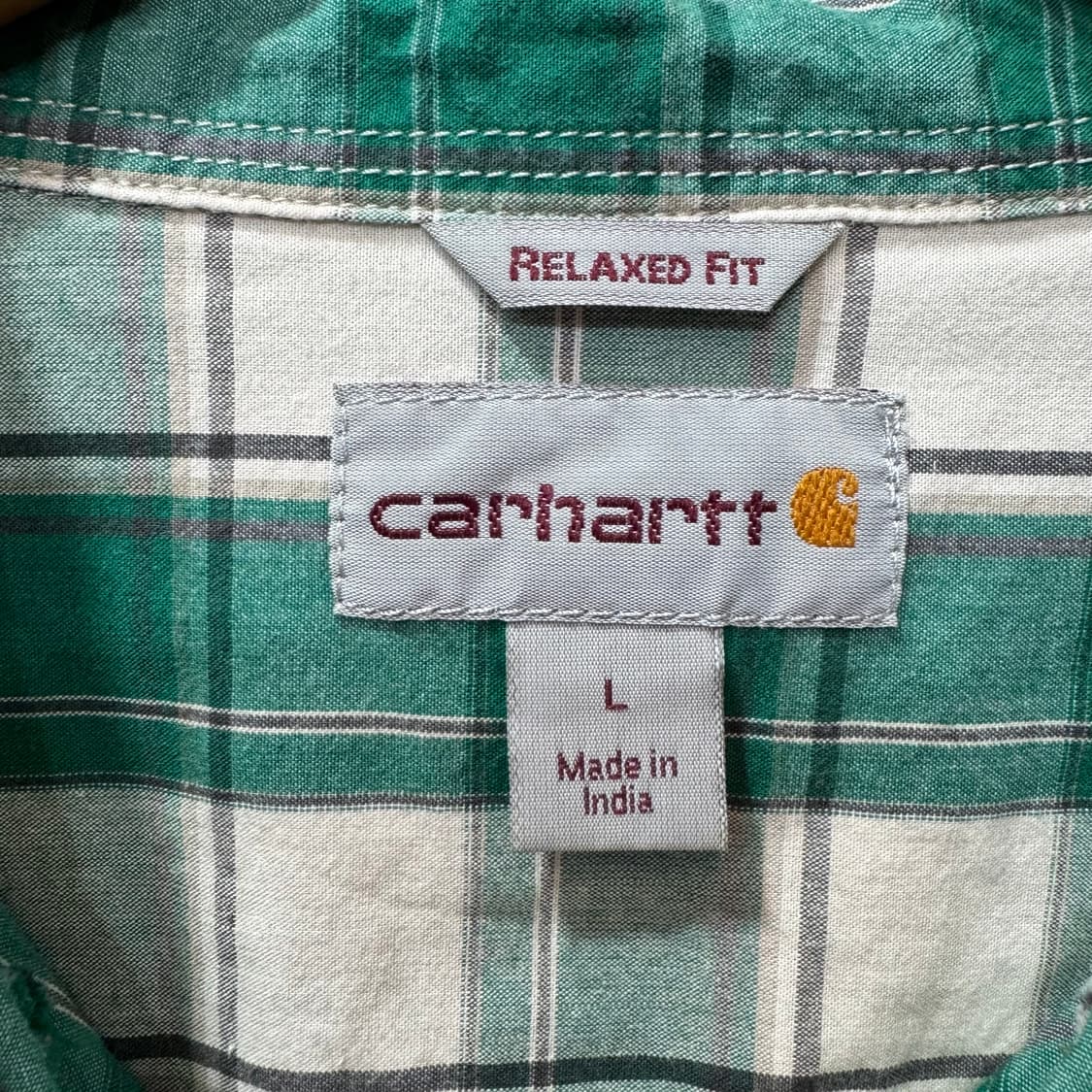 칼하트 버튼다운 체크 셔츠 (L)   상품이미지5