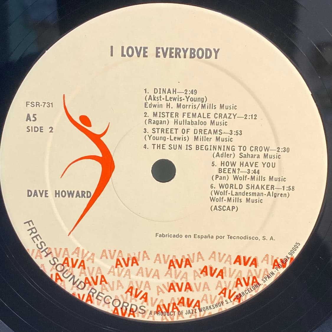 (LP-재즈보컬) Dave Howard 상품이미지5