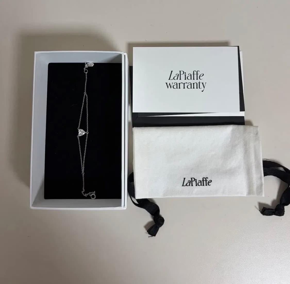 풀박) 라피아페 아무르 하트 브레이슬릿 팔찌 실버 925 상품이미지2