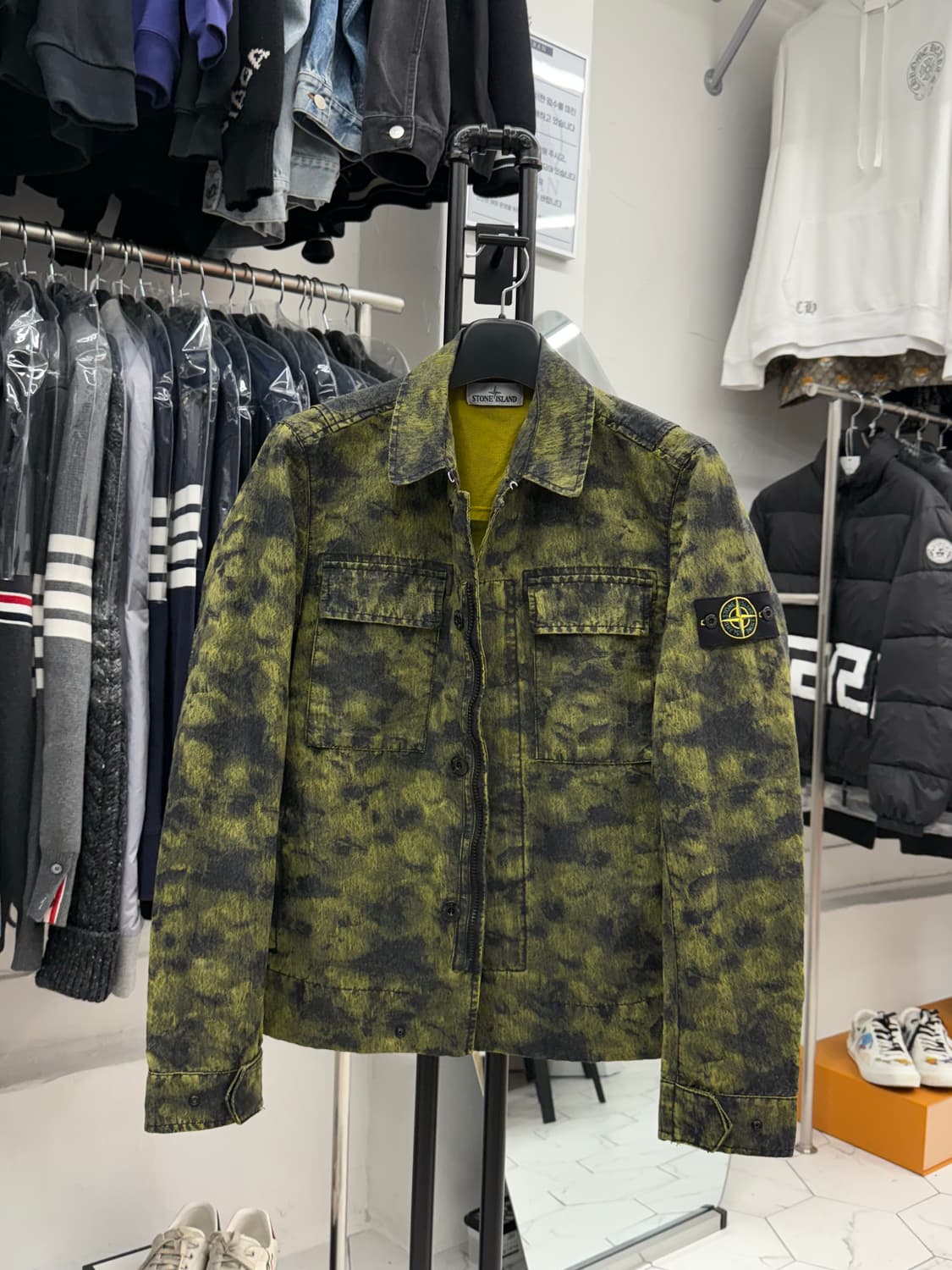 [M] 스톤아일랜드 DPM 자카드 오버셔츠 자켓 상품이미지1