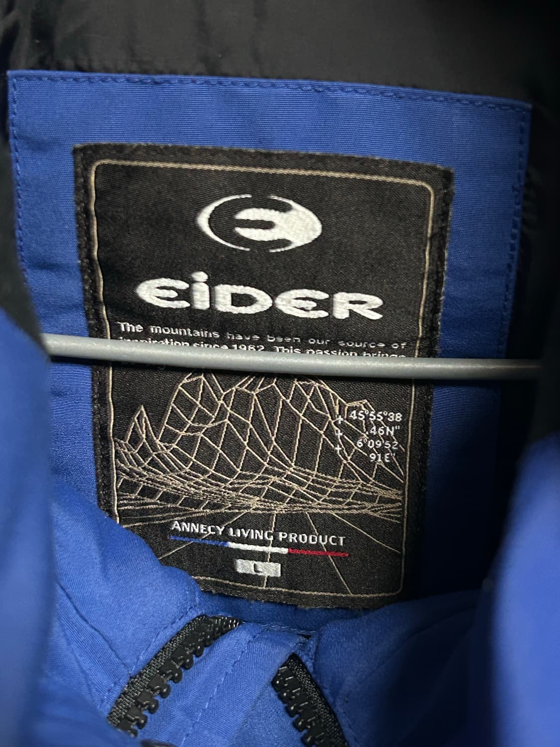 아이더 블루 패딩 점퍼 L 상품이미지2