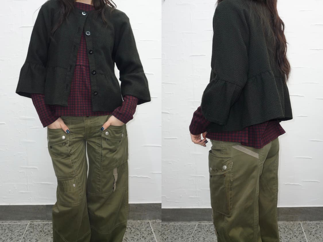 Black flare jacket 상품이미지1