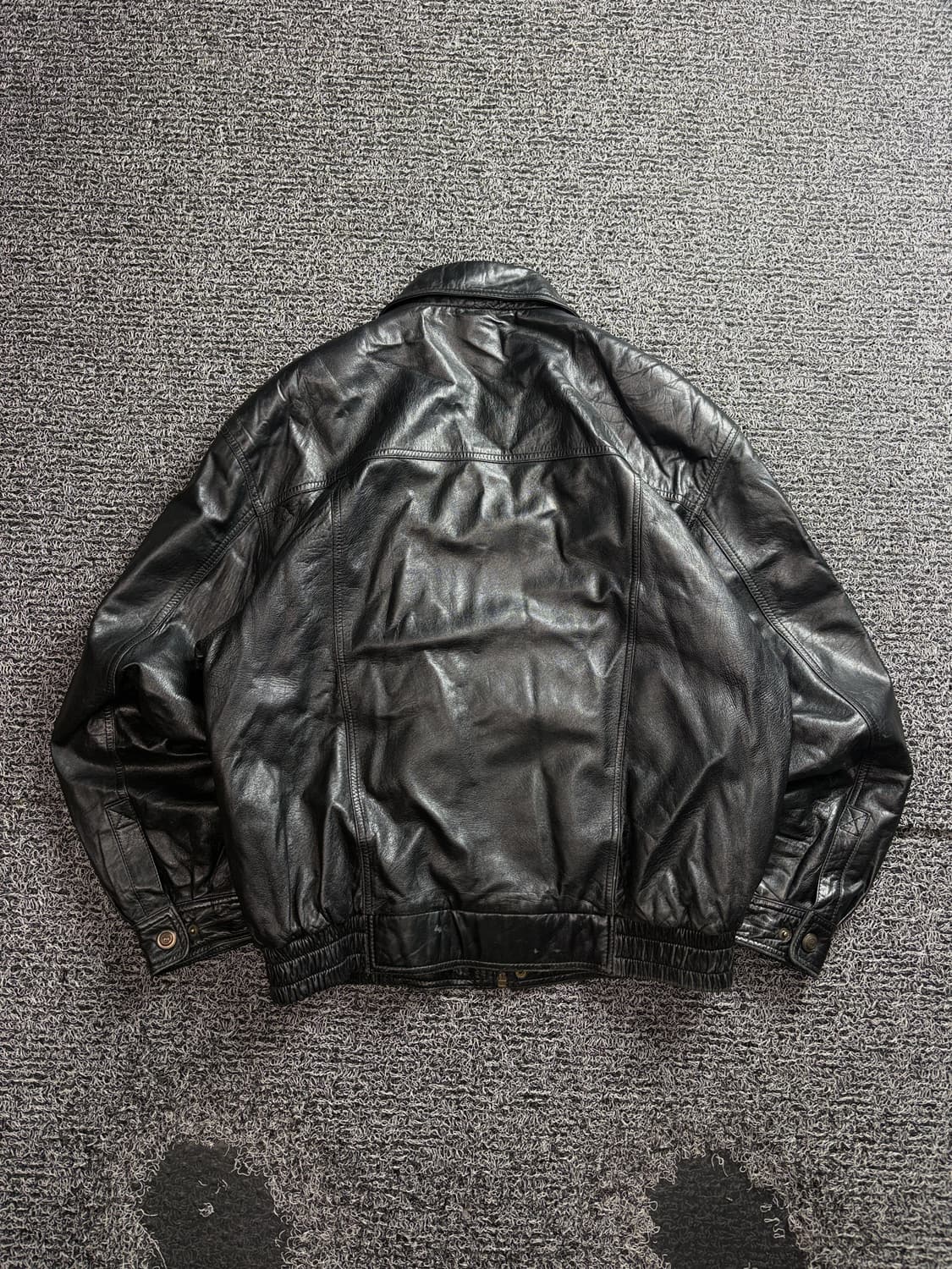 빈티지 아카이브 램스킨 레더 봄버 자켓 3676 상품이미지4