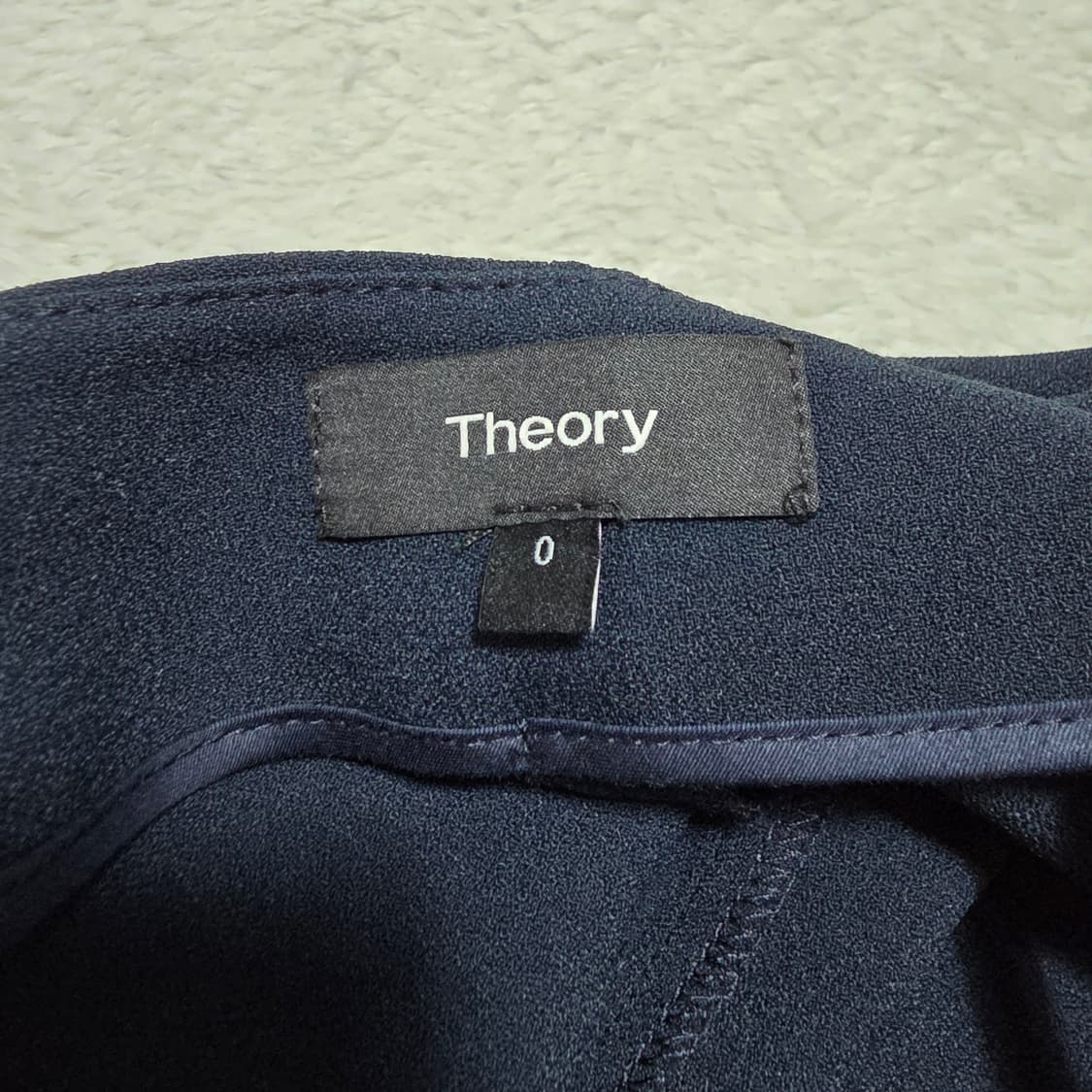 (0)여성 띠어리 와이드 슬랙스 팬츠 여름 네이비 상품이미지4