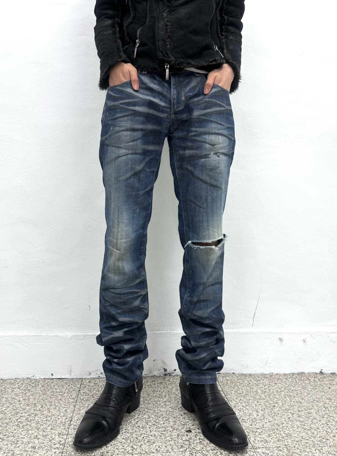 Black Barrett by Neil Barrett destroyed  상품이미지2