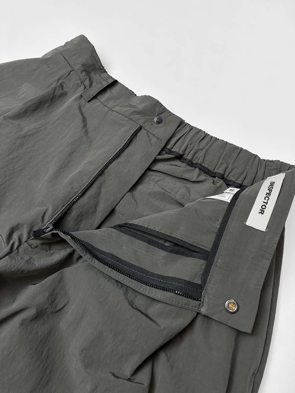 인스펙터 INSPECTOR 나일론 투턱 와이드 팬츠 PN5218 상품이미지4