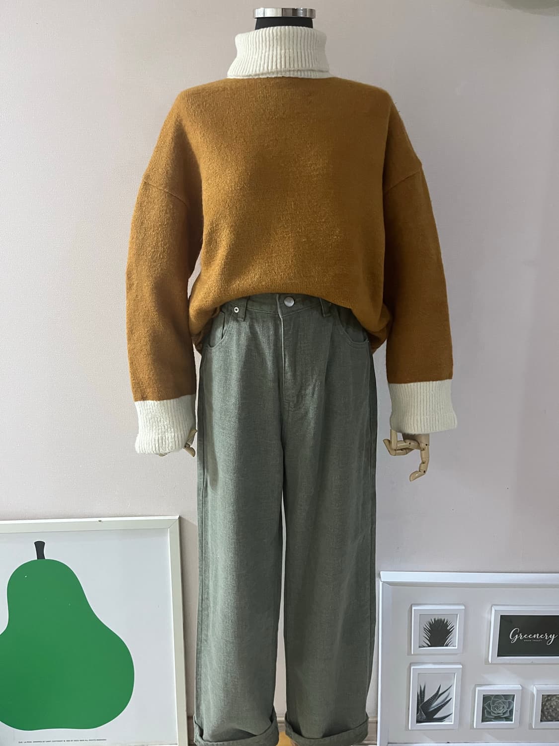 OOTJ카키기모팬츠(M) 상품이미지7