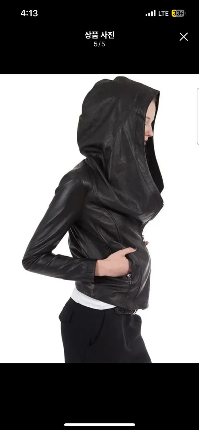헬무트랭 사선집업 레더자켓 상품이미지7