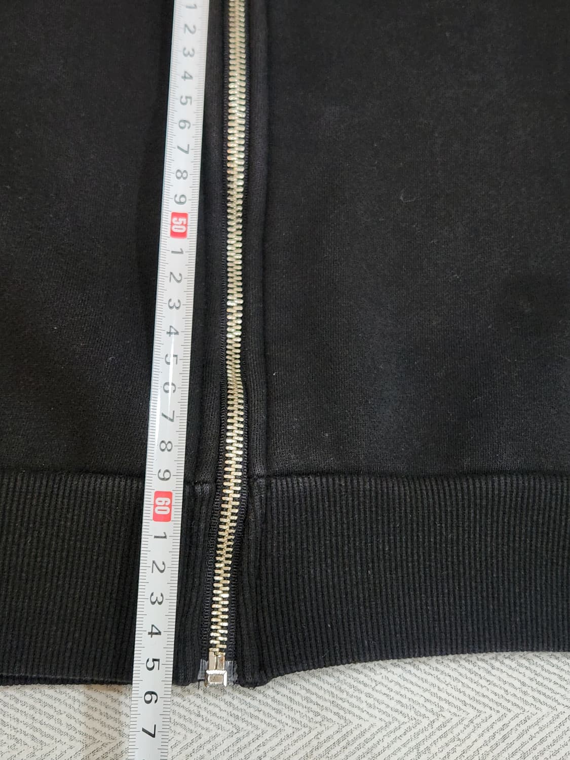 [L] 크로스드레슬리 블랙 약기모 후드집업 L사이즈 상품이미지8