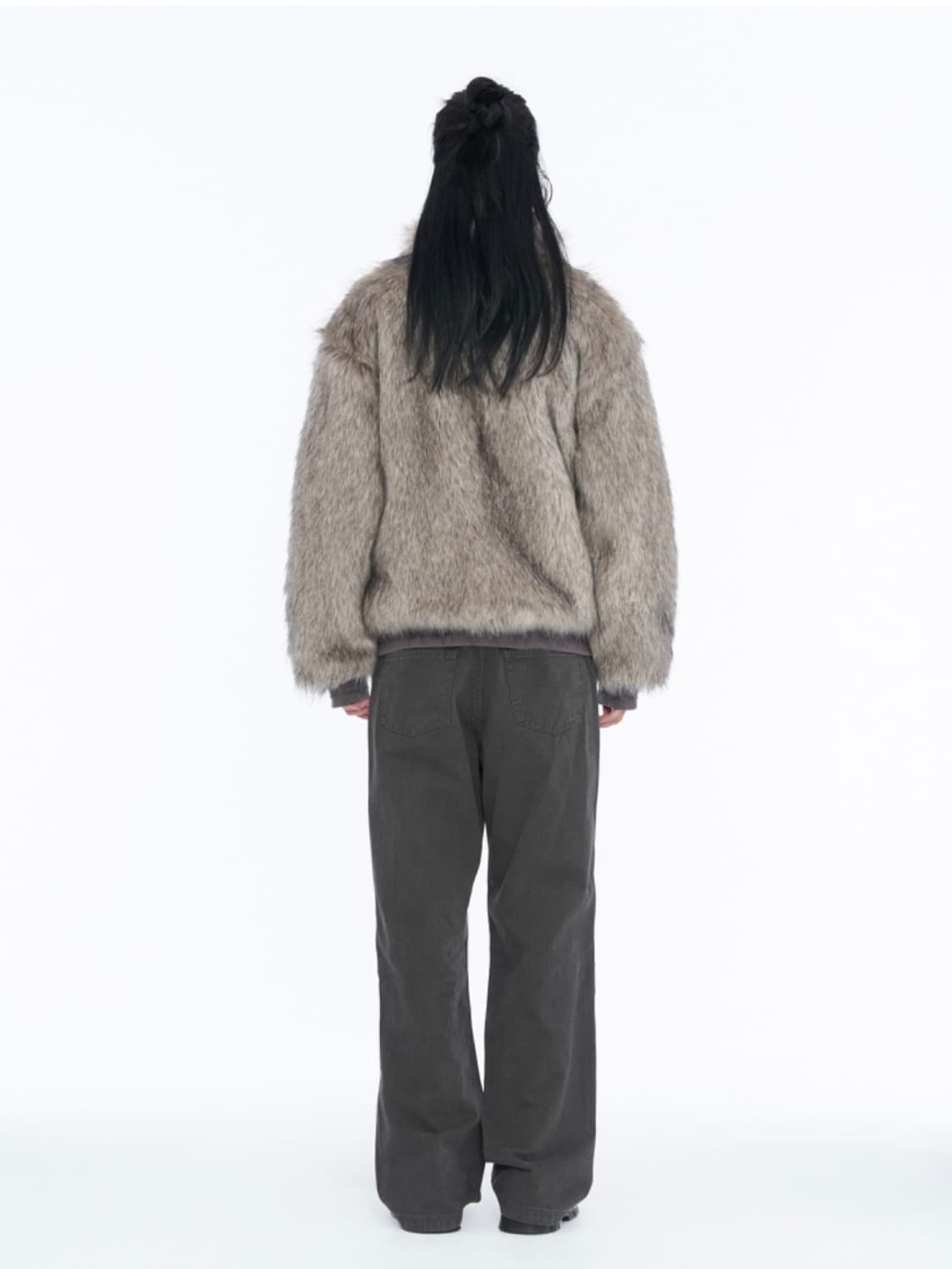 Fur Jacket Grey M 상품이미지3