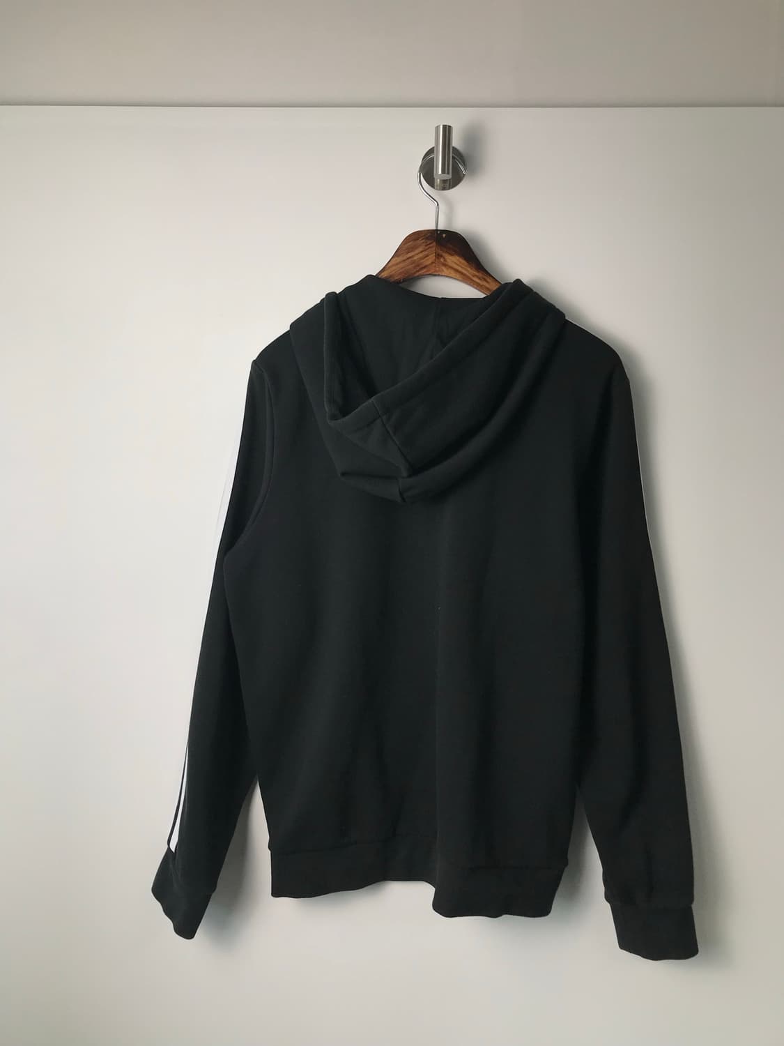 아디다스 사이드라인 블랙 후드집업 상품이미지3