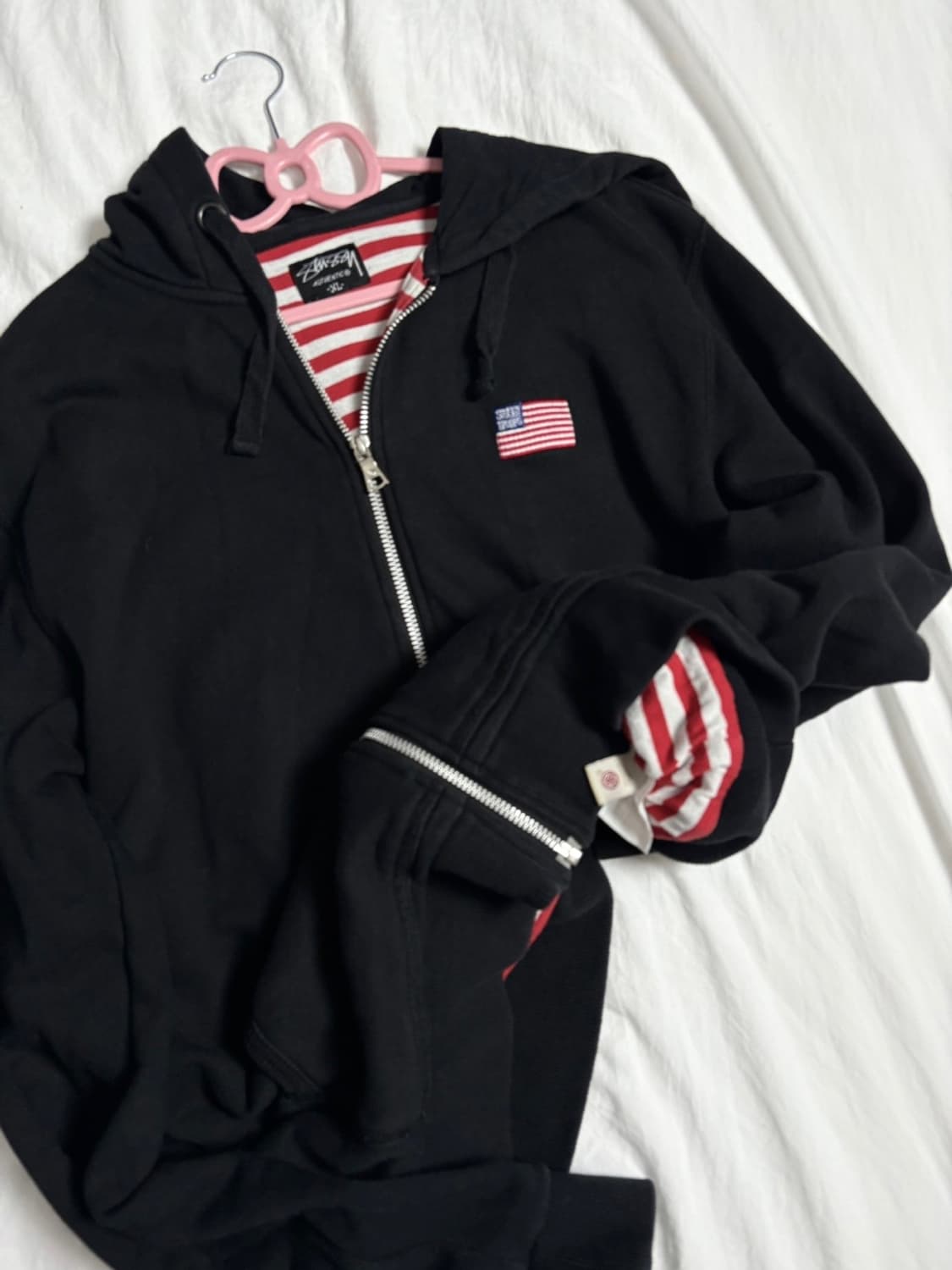 스투시 성조기 올드 후드집업 상품이미지3