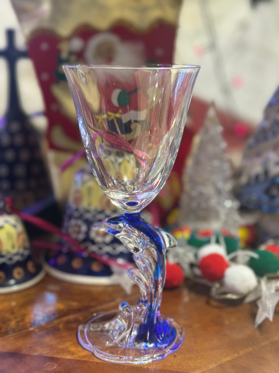 프랑스 빈티지 돌고래 크리스탈 와인잔 아르크 다르크 상품이미지1