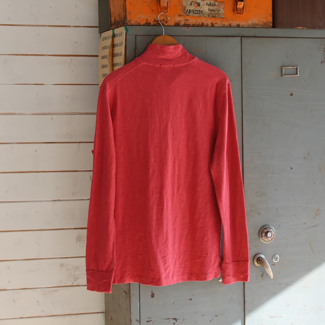 (착용컷) J.CREW 하프 집업 폴라 티셔츠  상품이미지4