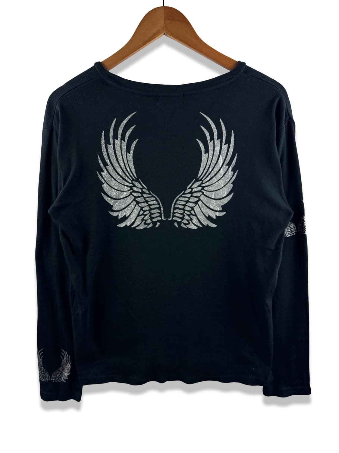 JPN 펑크 글리터 레터링 날개 롱슬리브3023 상품이미지2