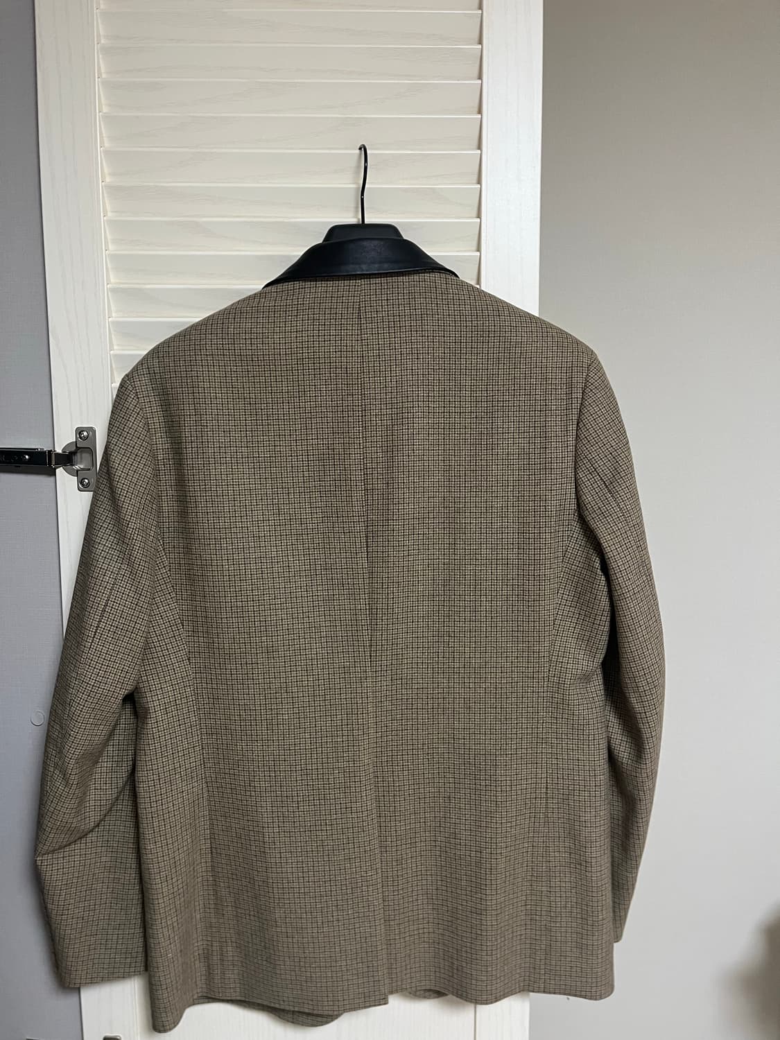 토니웩 가죽카라 체크 블레이저 상품이미지4