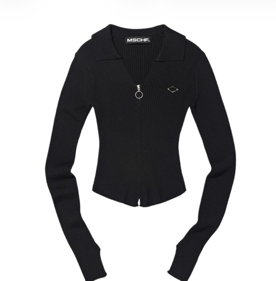 택ㅇ새제품) 미스치프 니티드 롱 슬리브 셔츠 블랙 M 상품이미지1