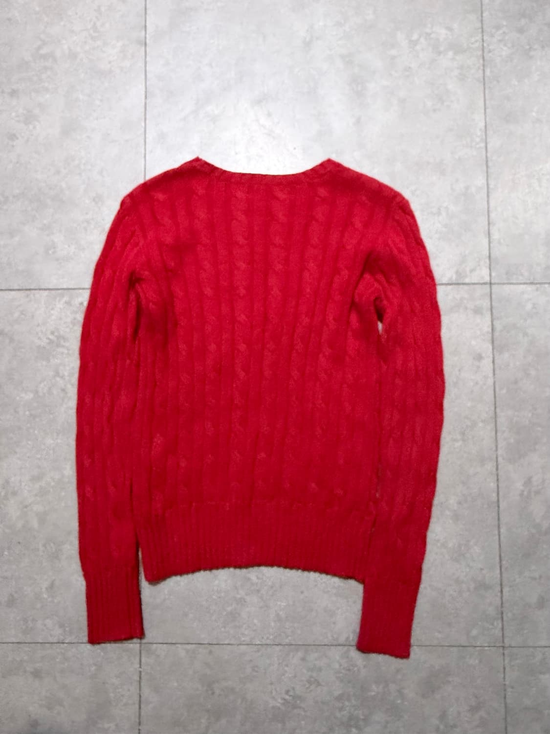 해지스 울 빈티지 헤링본 패턴 울 니트  95siz 상품이미지5