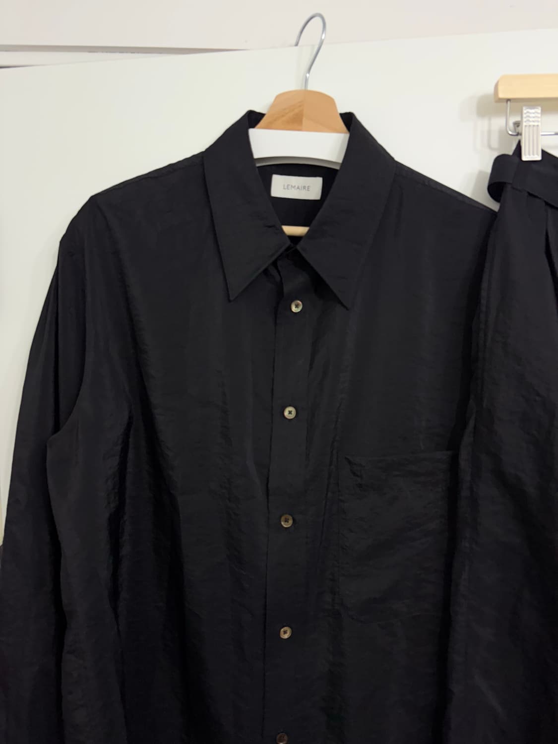 르메르 드라이실크 셋업 블랙 상품이미지2