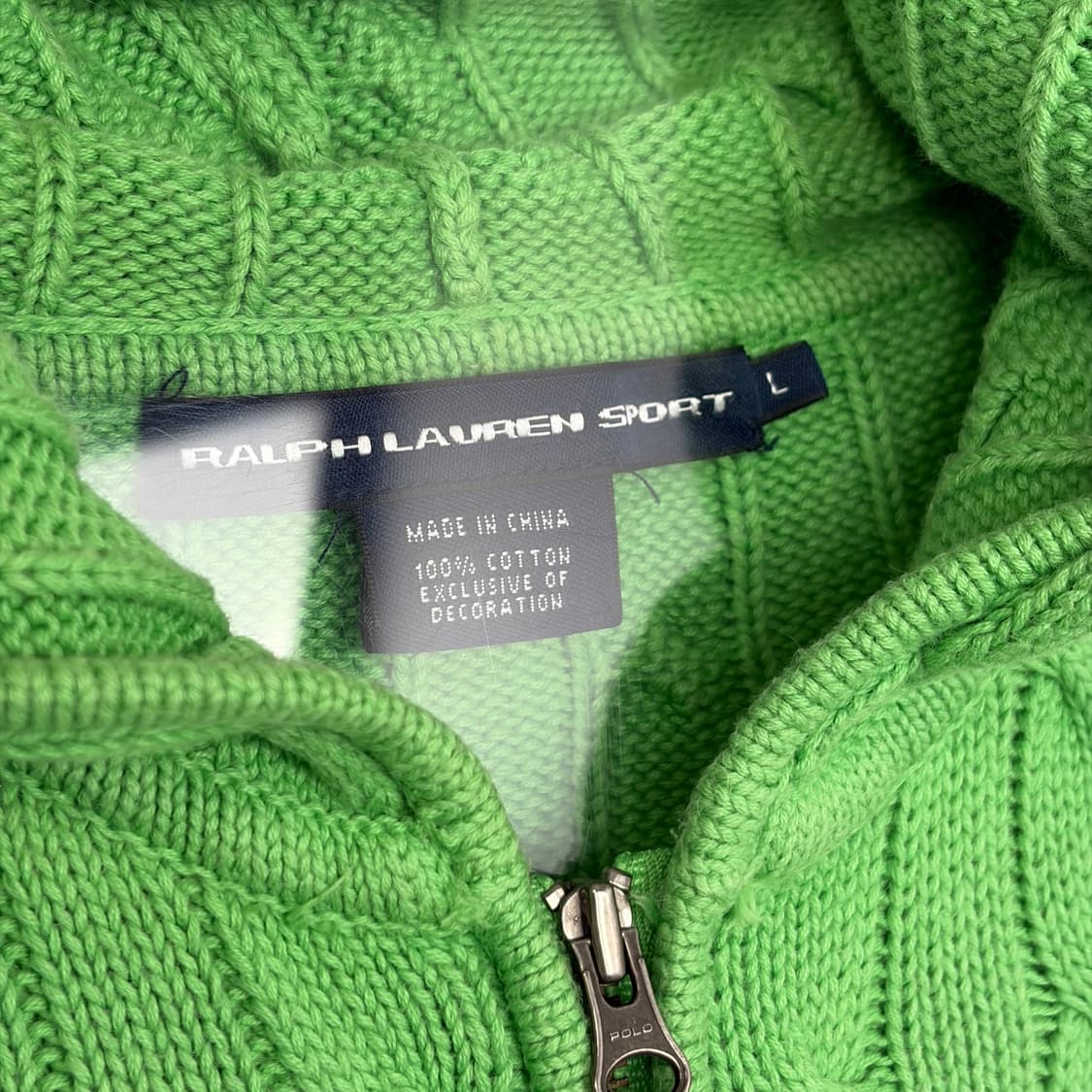 폴로 랄프로렌 꽈배기 니트 후드 집업 상품이미지3
