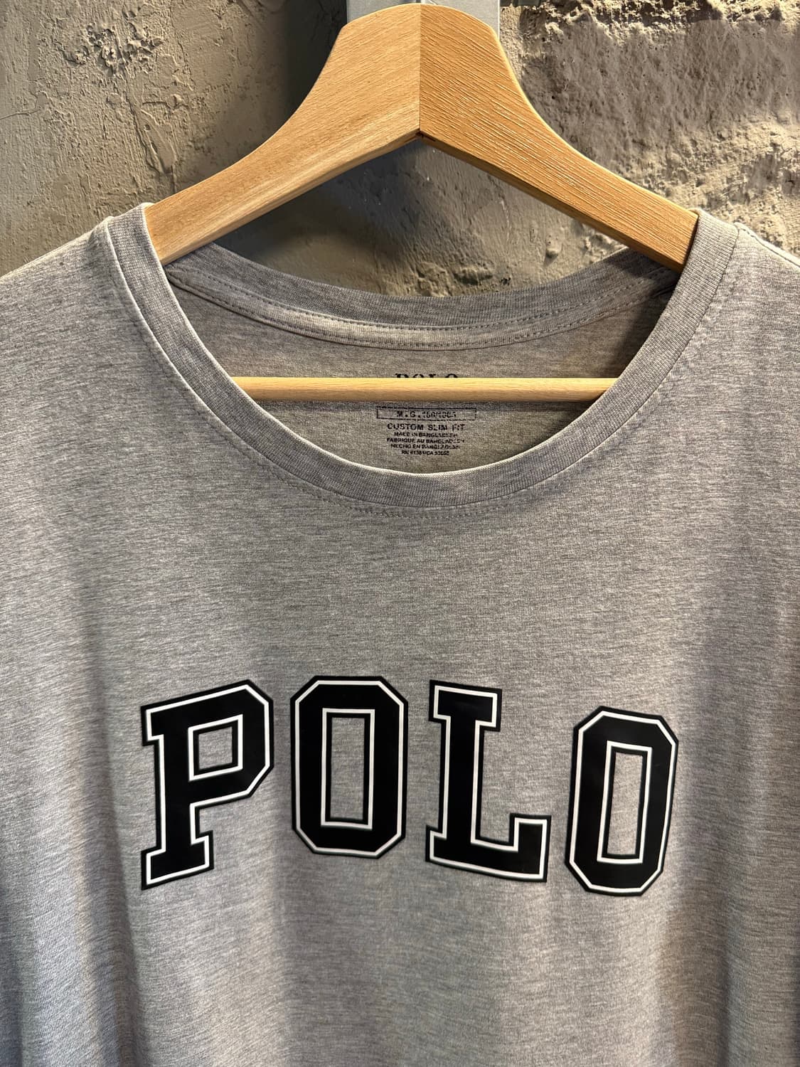 폴로 랄프로렌 빅 로고 프린트 반팔 티셔츠 그레이 M 상품이미지4