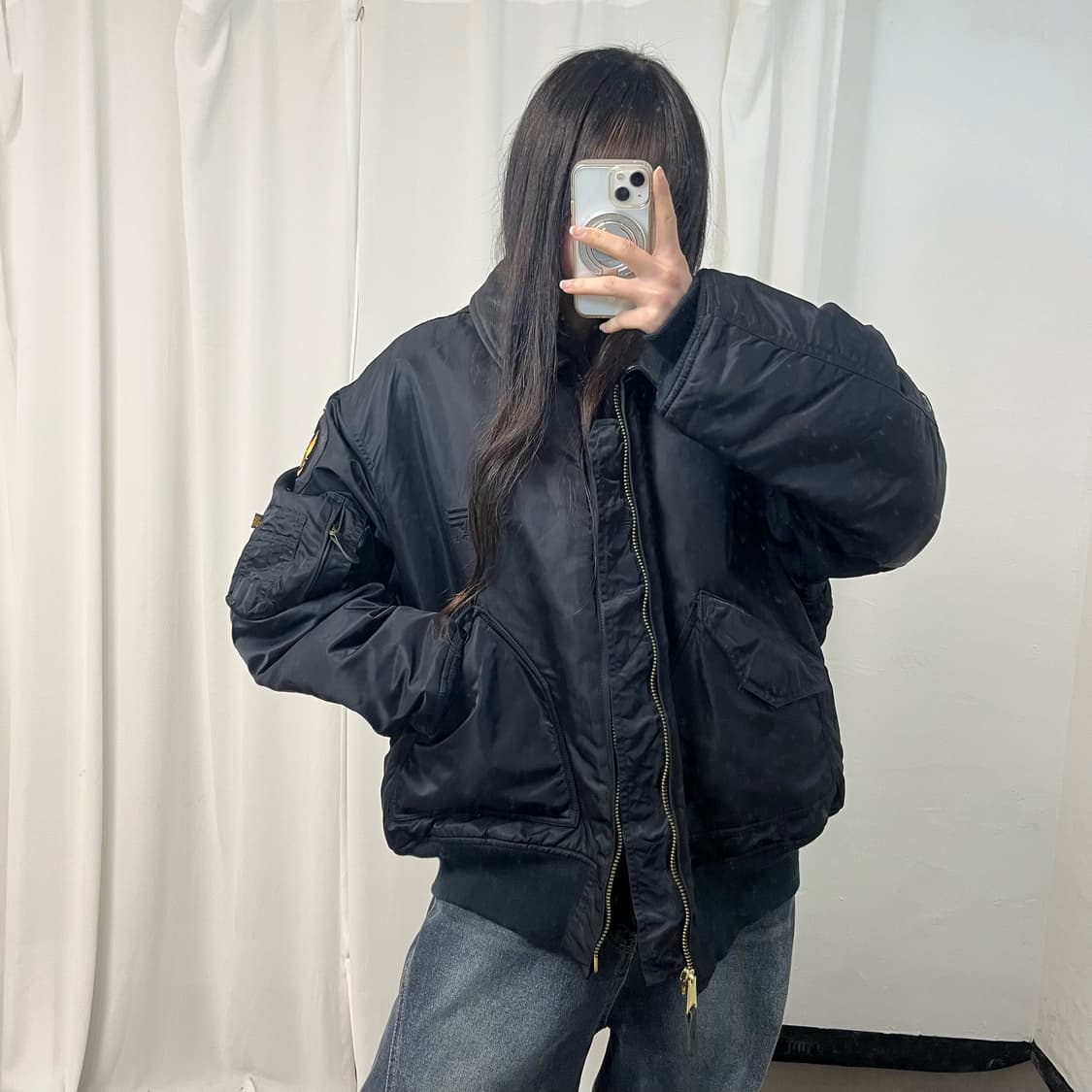 Alpha Industries Black MA-1 Flightjacket 상품이미지2