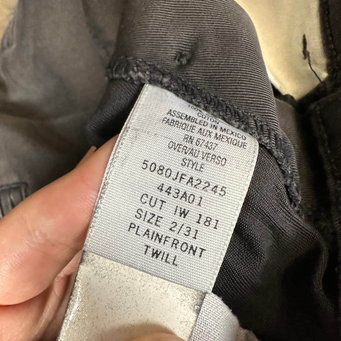 폴로진스 빈티지 흑청데님진 26 상품이미지5