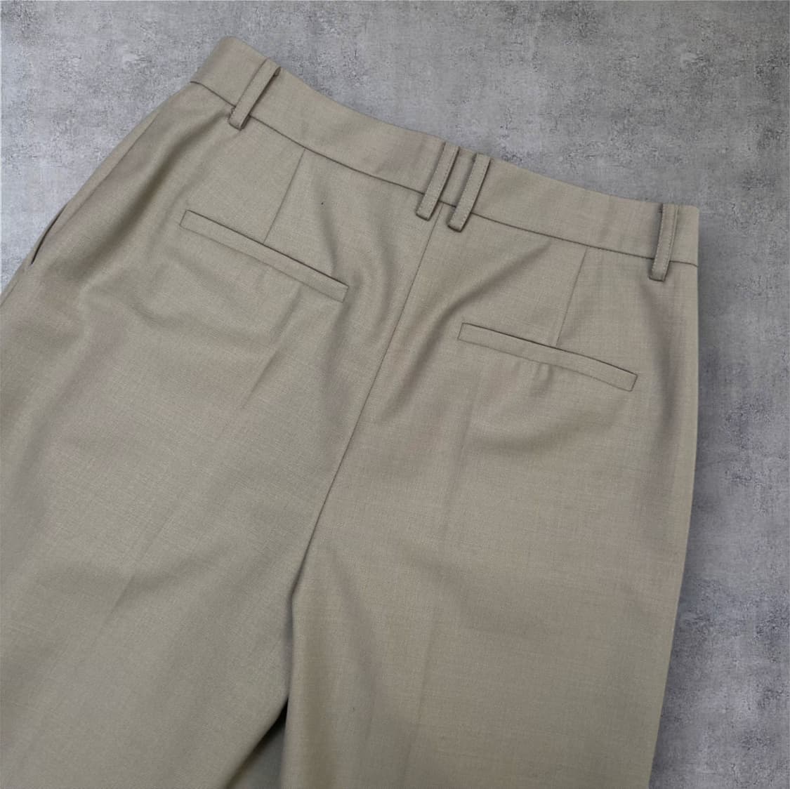 JSNY 그레이베이지 투턱 하이웨스트 와이드 슬랙스 70-96 상품이미지6