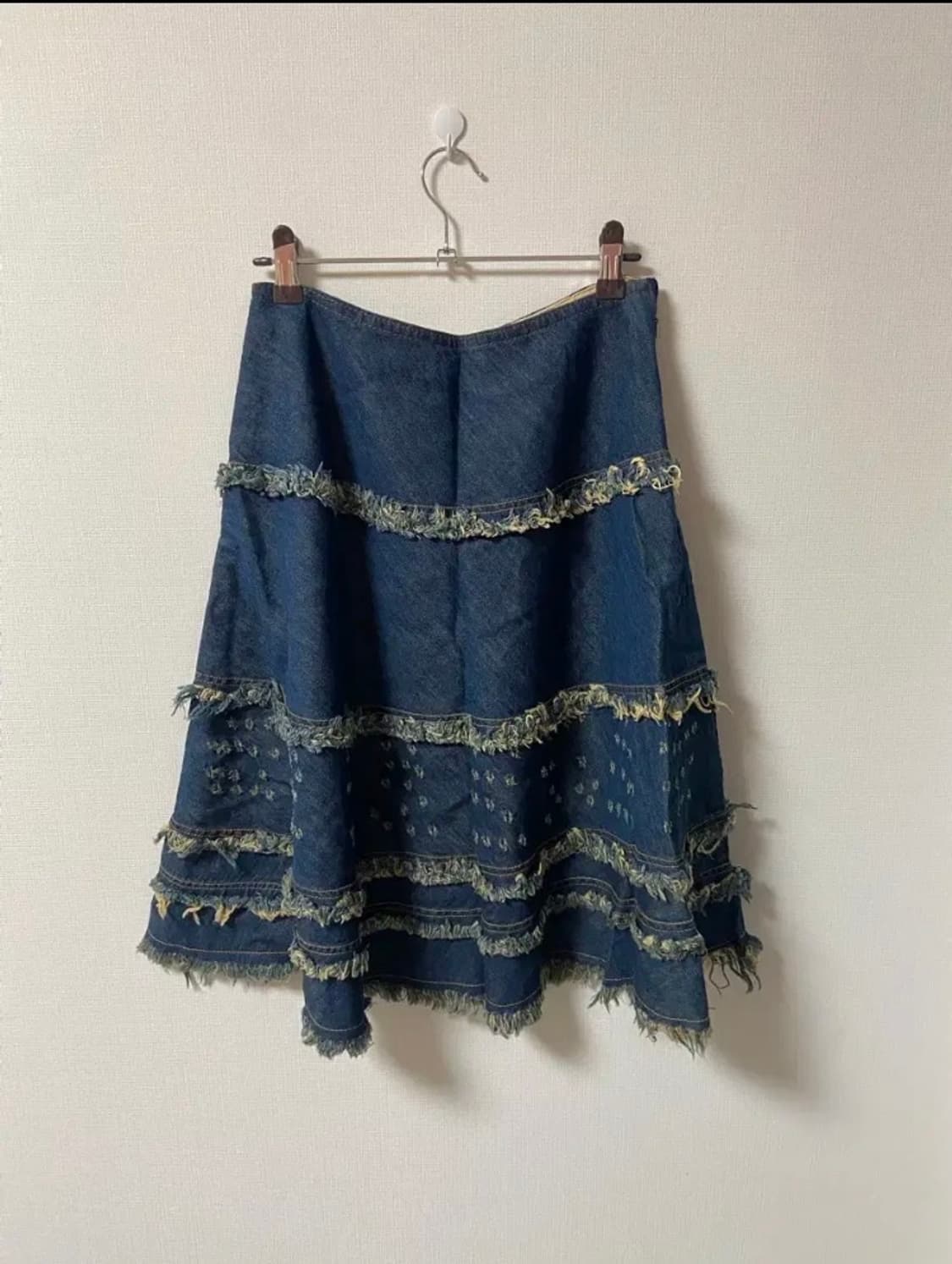 일본 빈티지 모리걸 청스커트 상품이미지1
