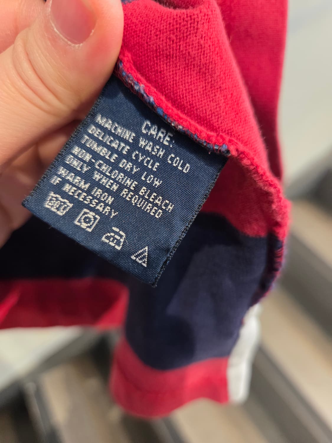 Polo 폴로 레드 스트라이프 럭비티 상품이미지5