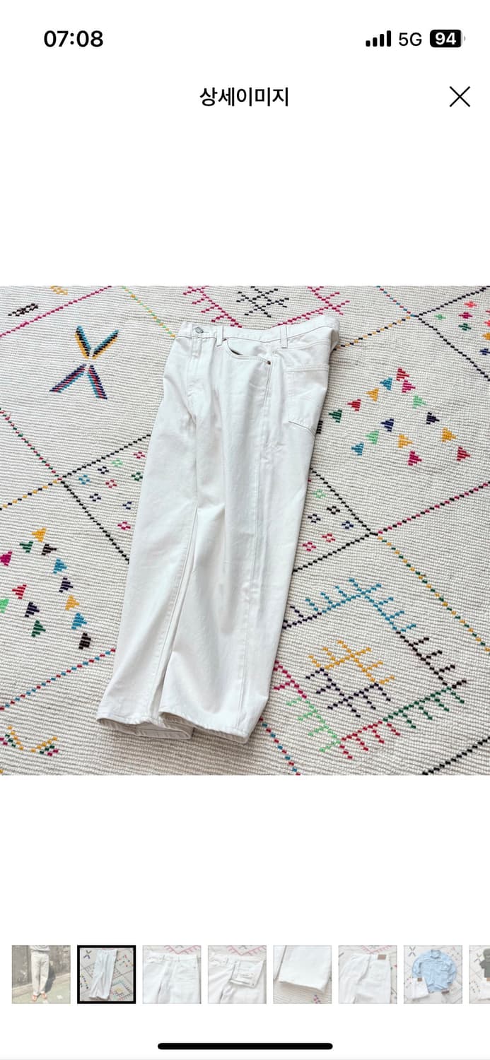 [32사이즈] 리바이스 스트레이트 핏 에크루 데님 팬츠 팝니다 상품이미지4