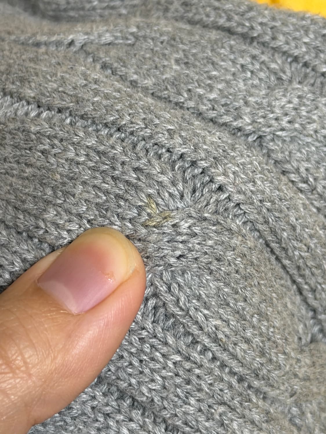 폴로 보이즈 케이블 니트 가디건 그레이 XL 상품이미지3