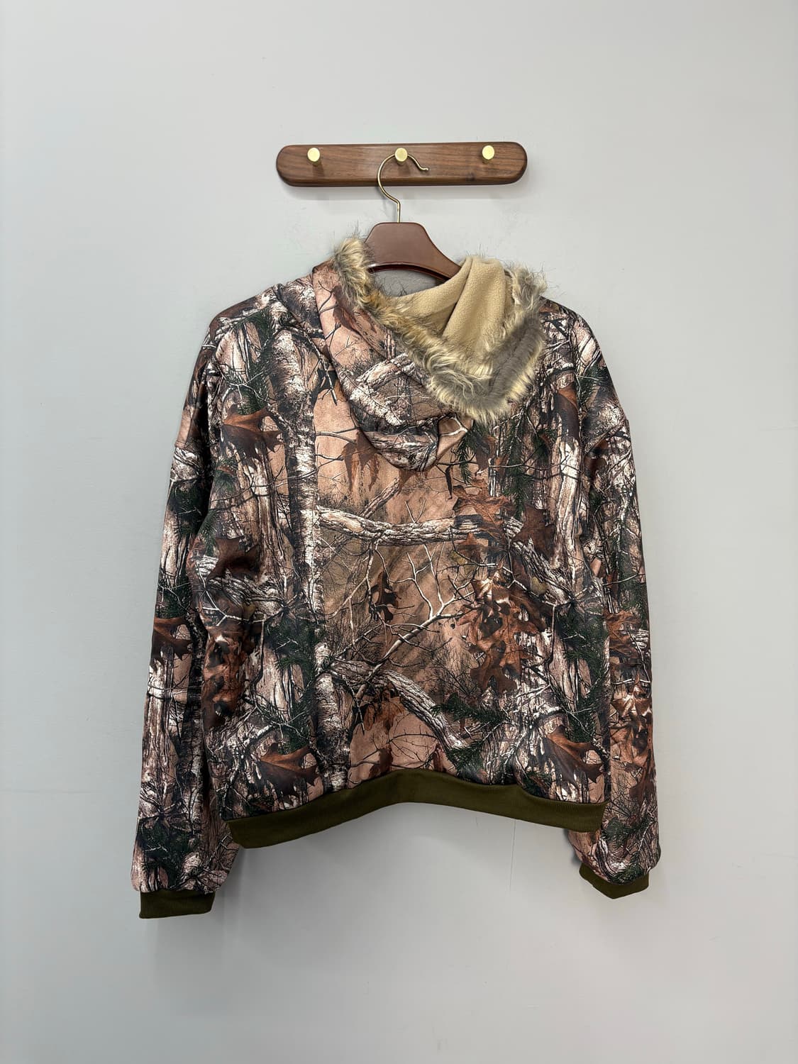 빈티지 y2k 리얼트리패턴 후드집업 A2955 상품이미지4