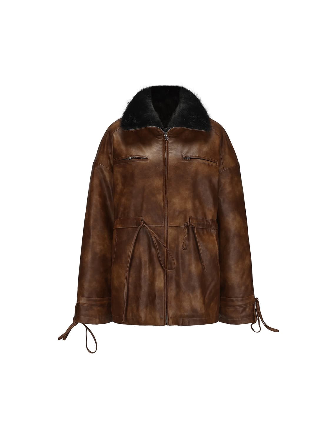 24ans 퍼 레더 무스탕 점퍼 패딩 자켓 상품이미지3