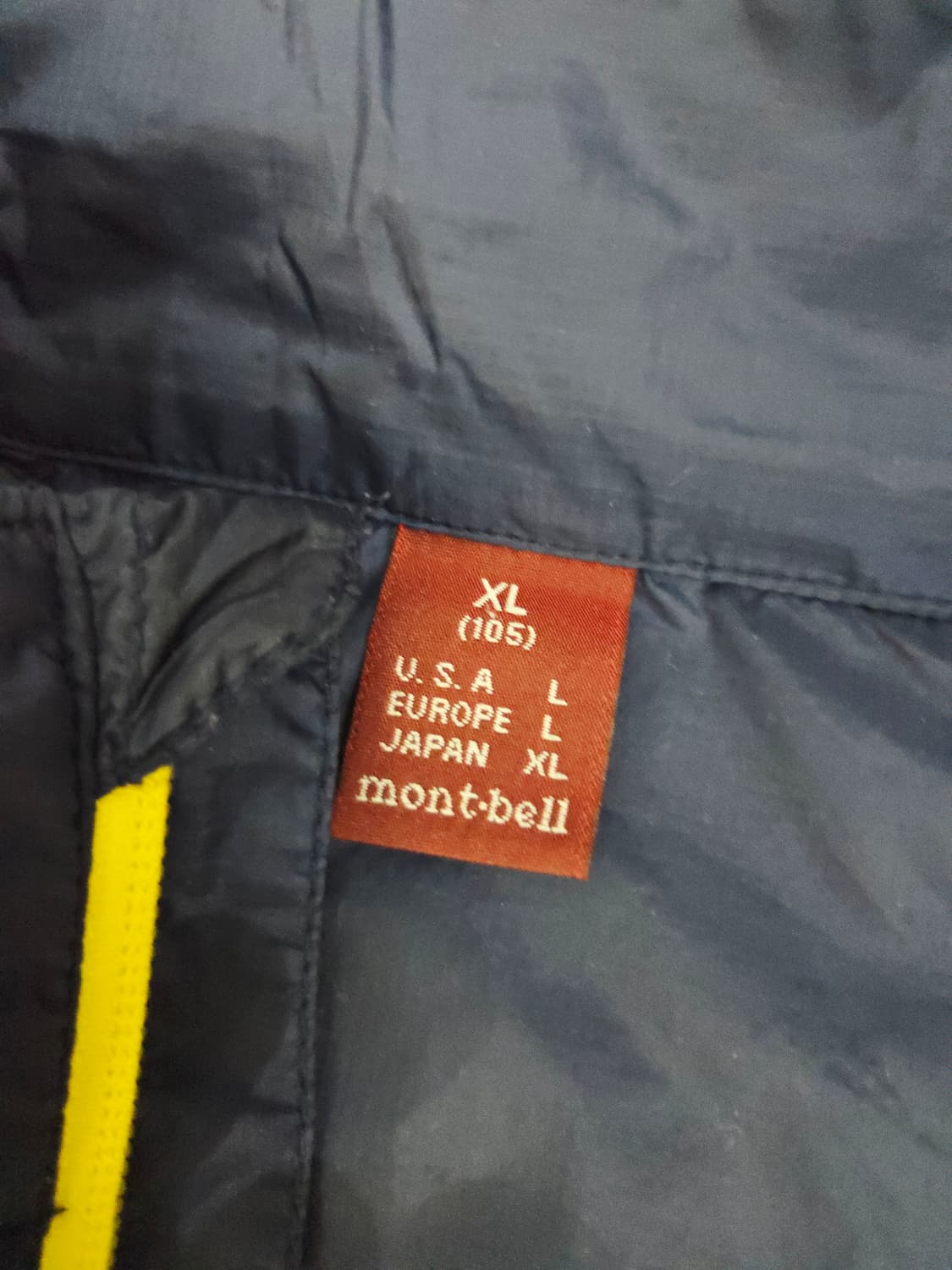 몽벨 네이비 초경량 바람막이_XL 상품이미지5