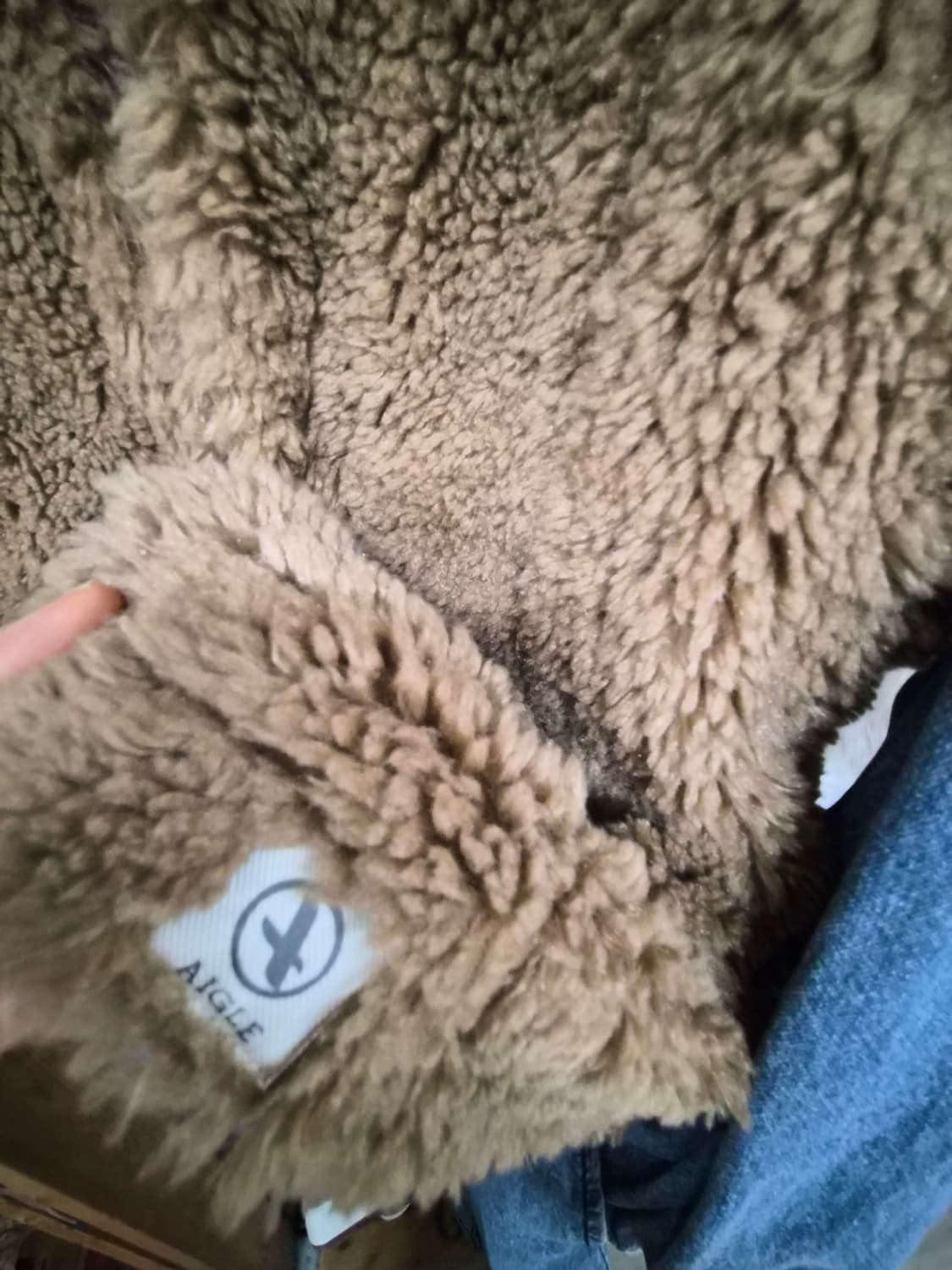 에이글 양털 뽀글이퍼 베스트.베이비알파카 보송니트. 상품이미지5