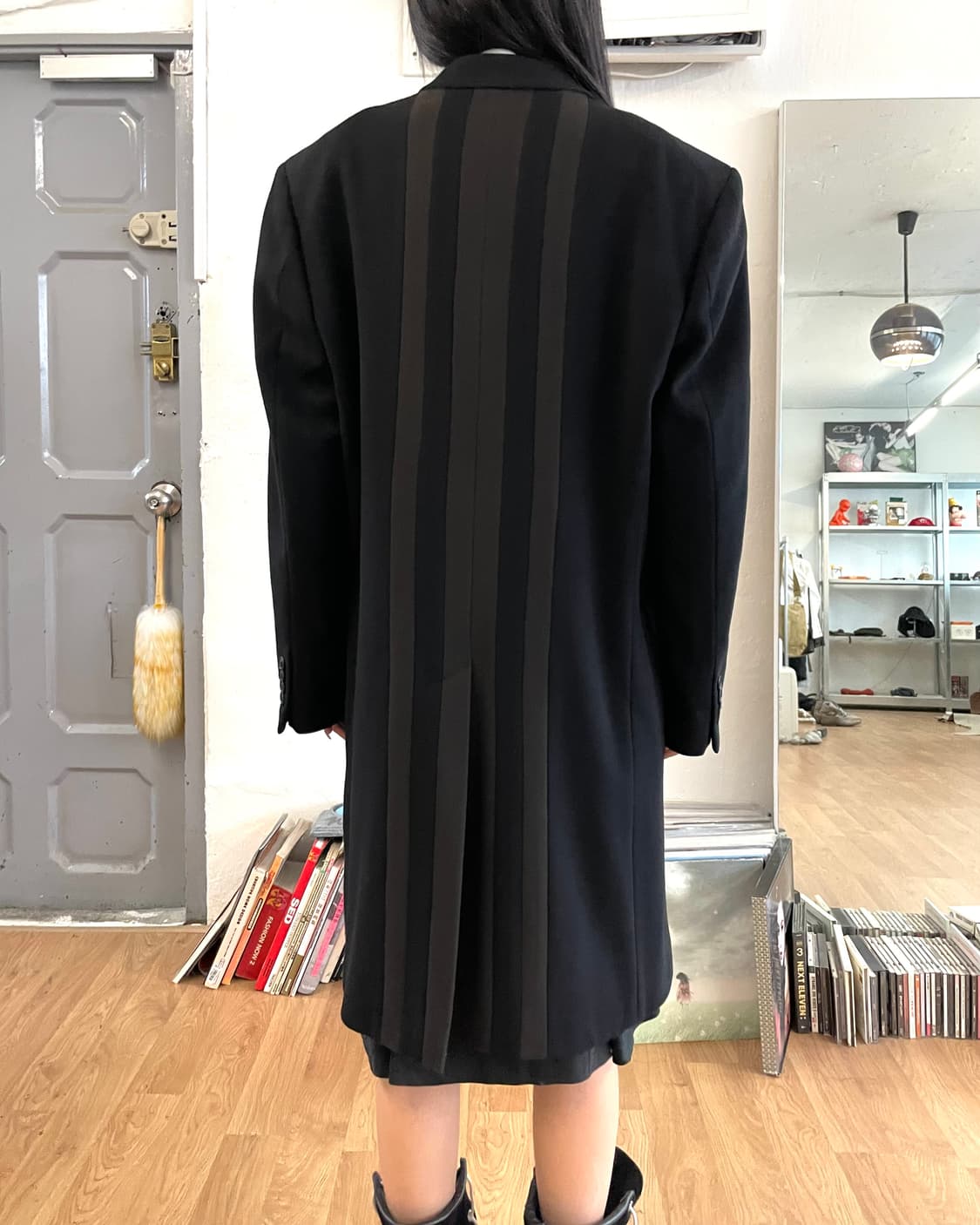 [50] 겐조 KENZO 스트라이프 울 코트 상품이미지4