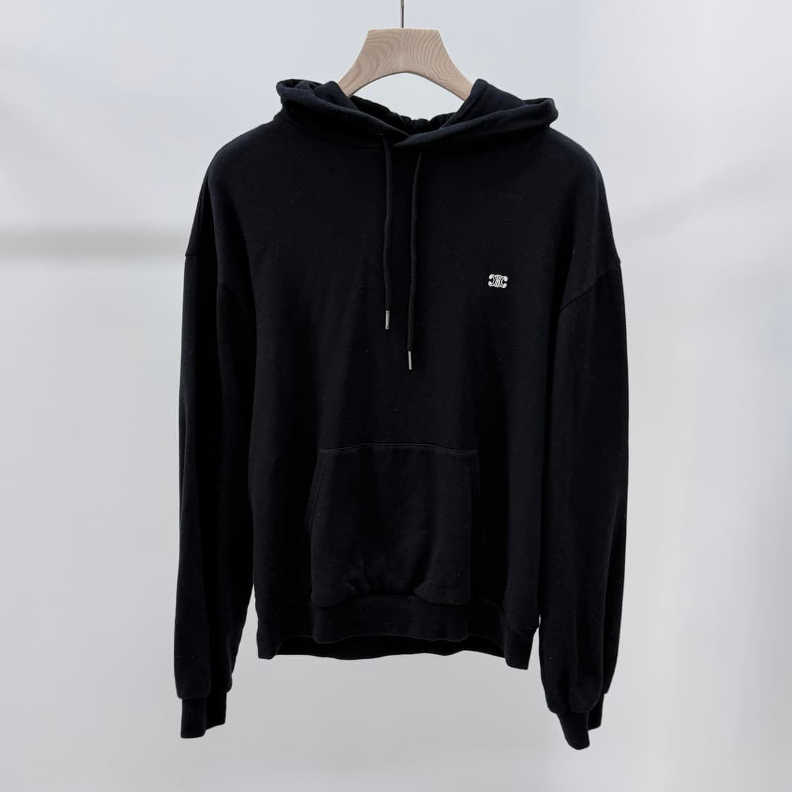 [S+급/M] 셀린느 트리오페 후드티 조거팬츠 트레이닝 셋업 블랙 상품이미지2