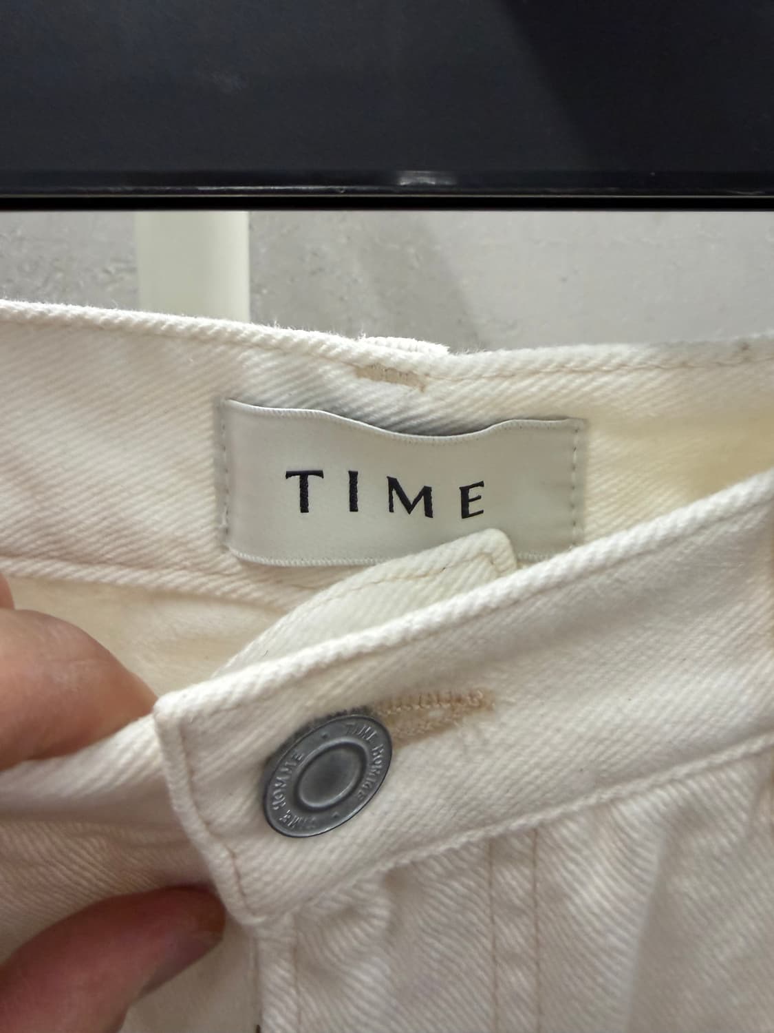 타임 옴므 팬츠 화이트 32 상품이미지4