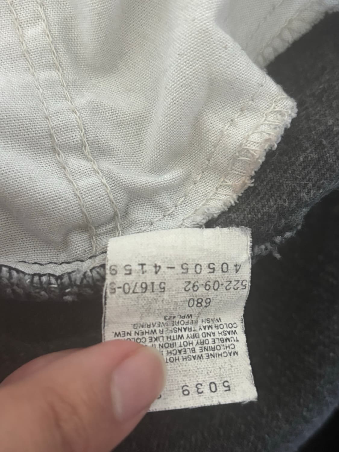 90s 흑청 리바이스 505 블랙탭 made in usa 상품이미지7