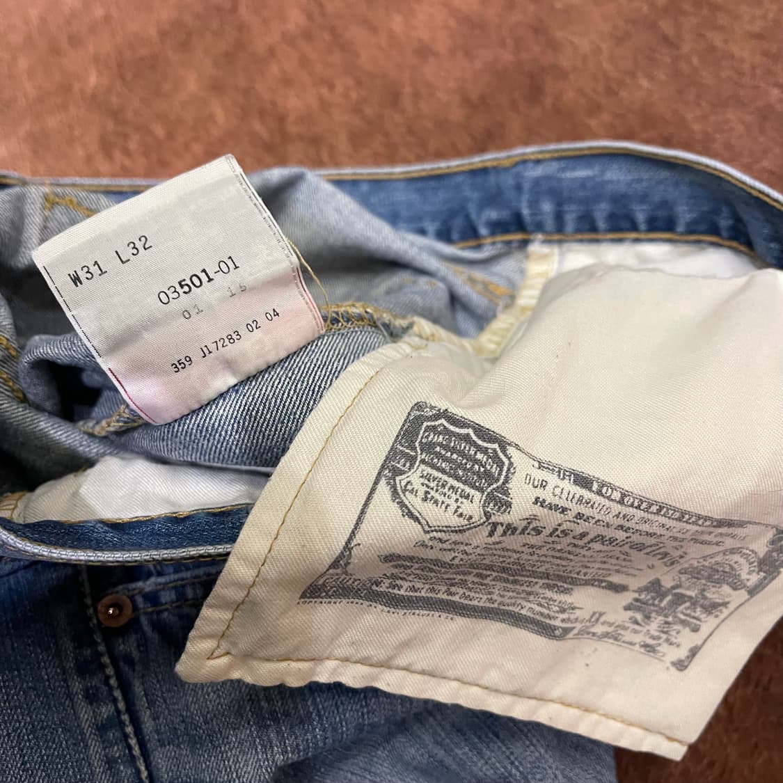 LEVI'S 501 w31l32 상품이미지5