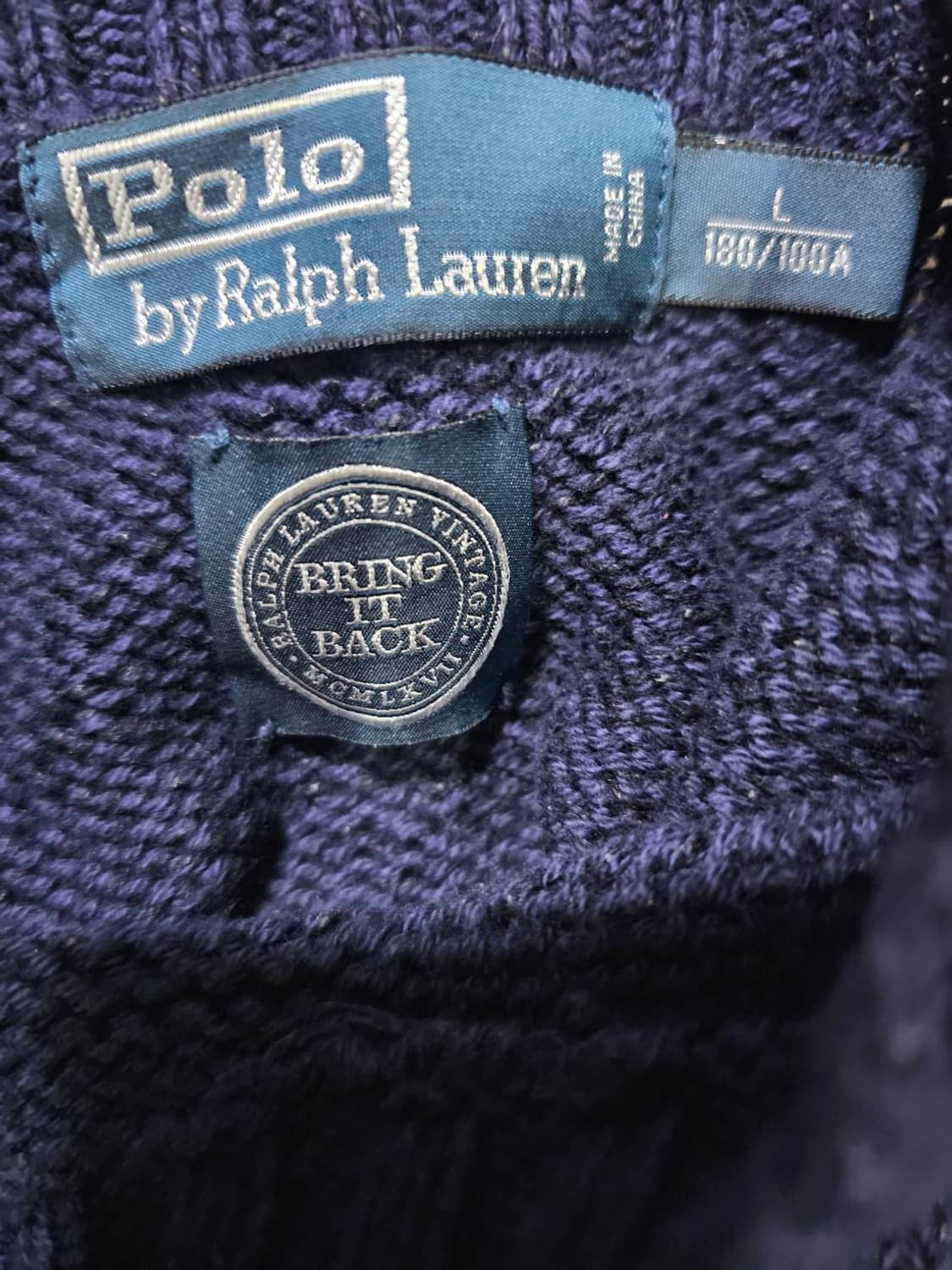 정품 폴로 랄프로렌 곰돌이 니트 100 / L 상품이미지3