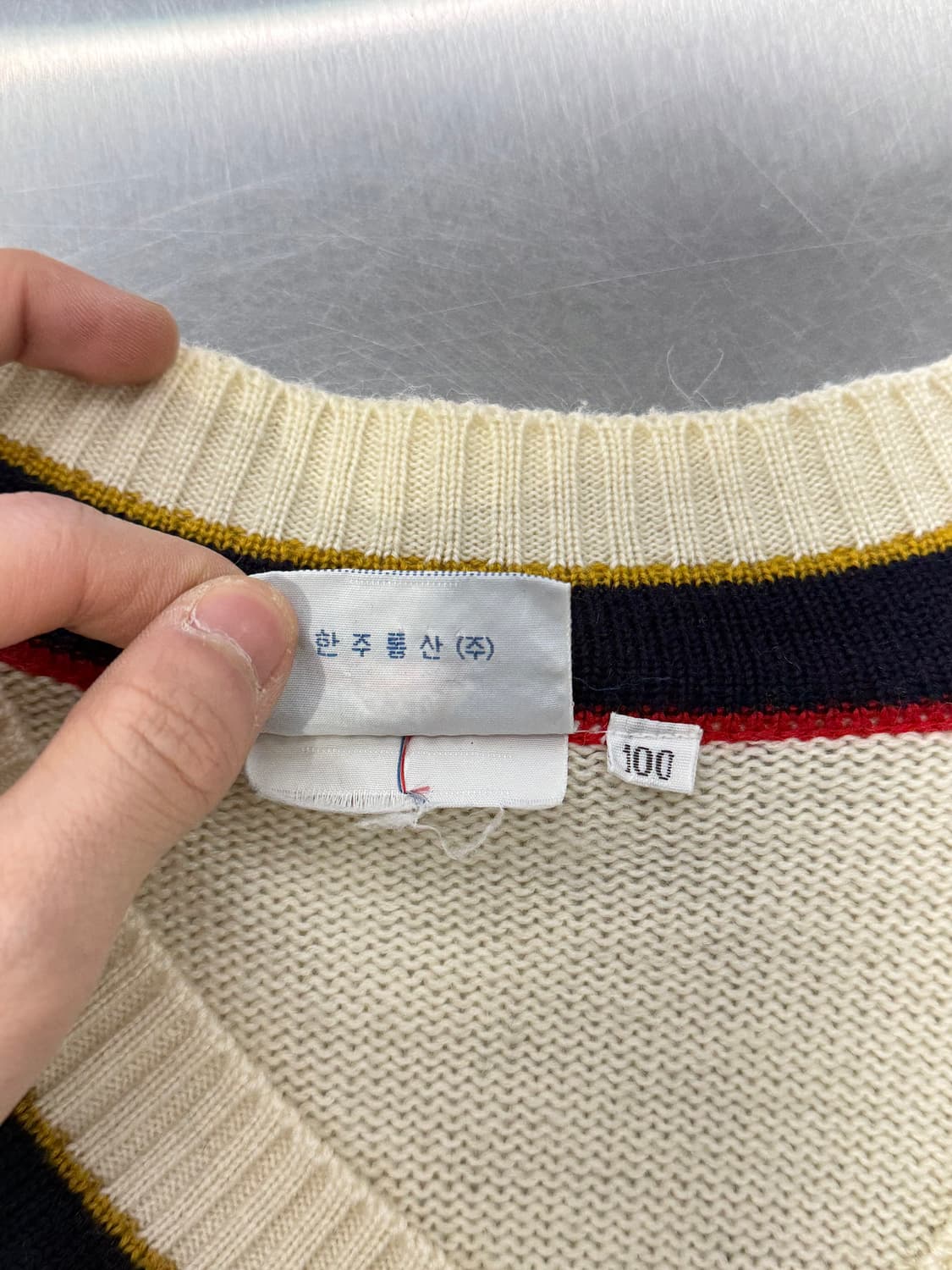 리바이스 80s 크리켓 아이보리 클래식 니트 스웨터 상품이미지8