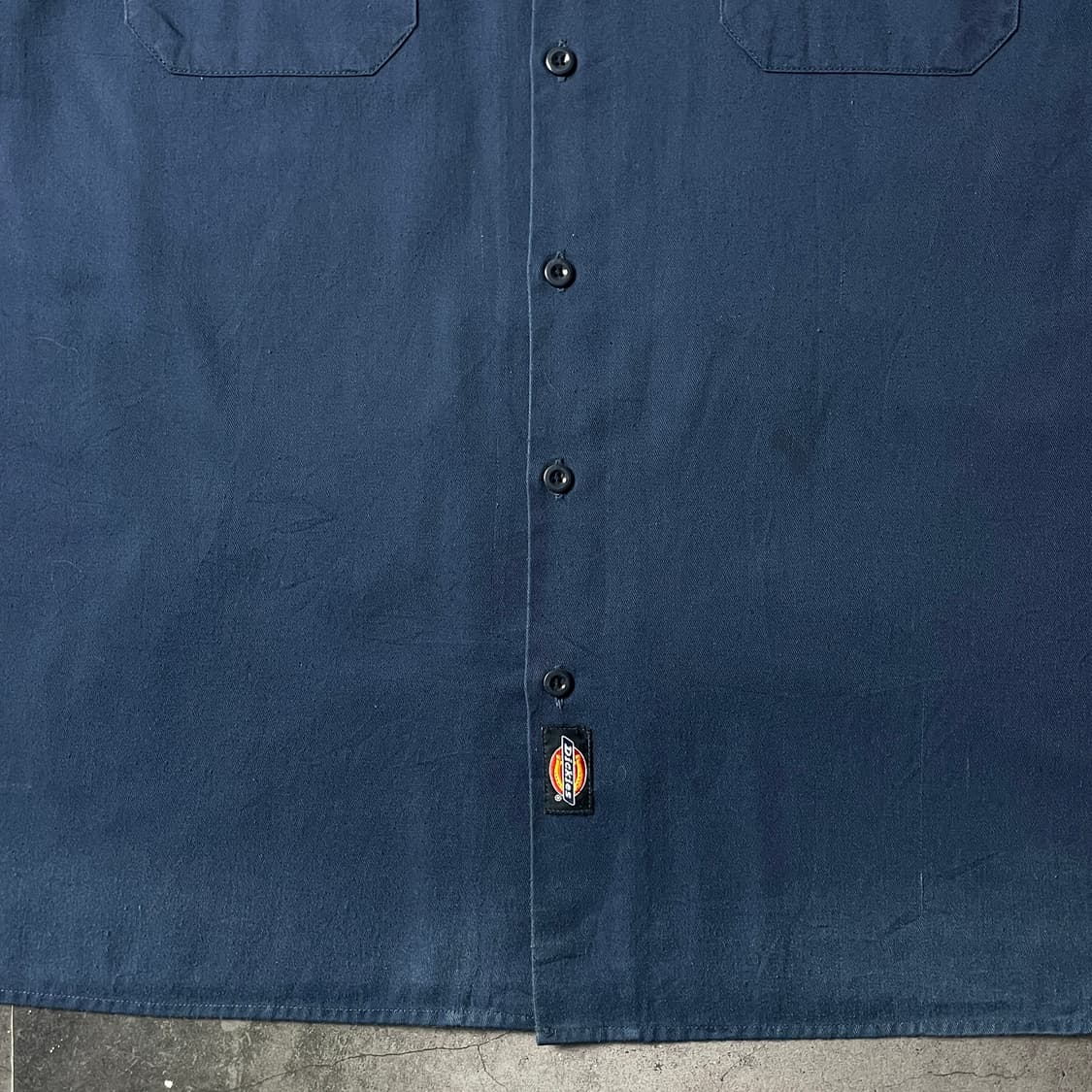 DICKIES 디키즈 빈티지 네이비 플랩포켓 반팔 워크셔츠 A00967 상품이미지4